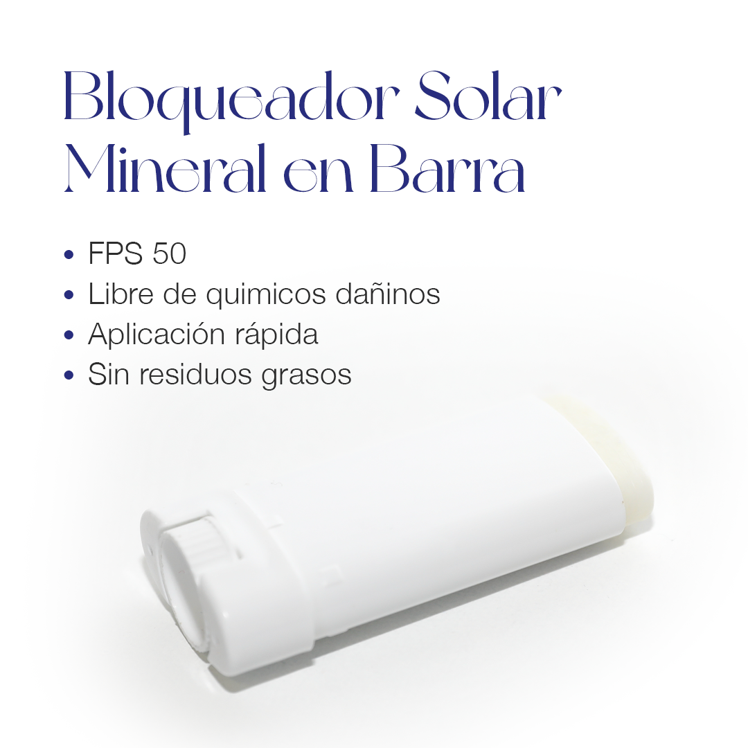 BLOQUEADOR SOLAR MINERAL TRANSPARENTE EN BARRA