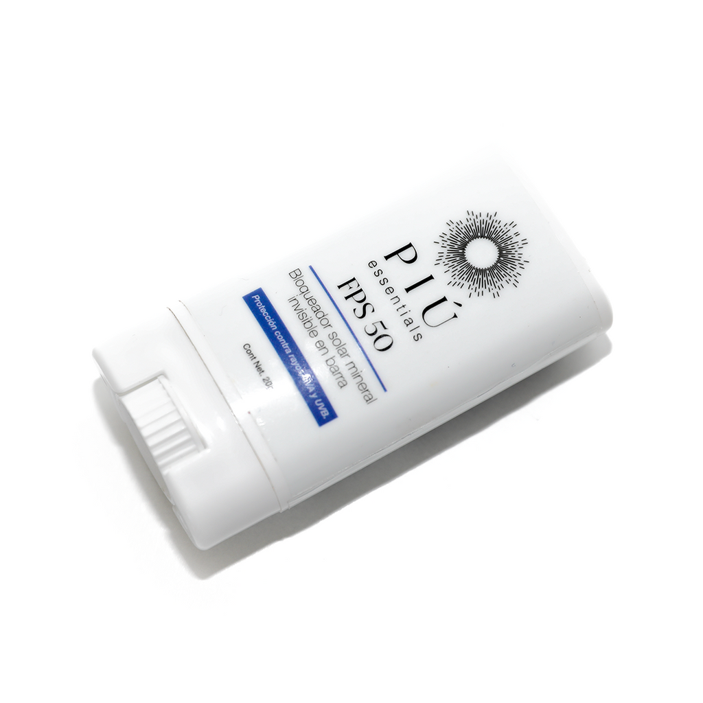 KIT BLOQUEADOR SOLAR MINERAL EN BARRA + BLOQUEADOR SOLAR EN CREMA FPS 50