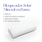 BLOQUEADOR SOLAR MINERAL TRANSPARENTE EN BARRA