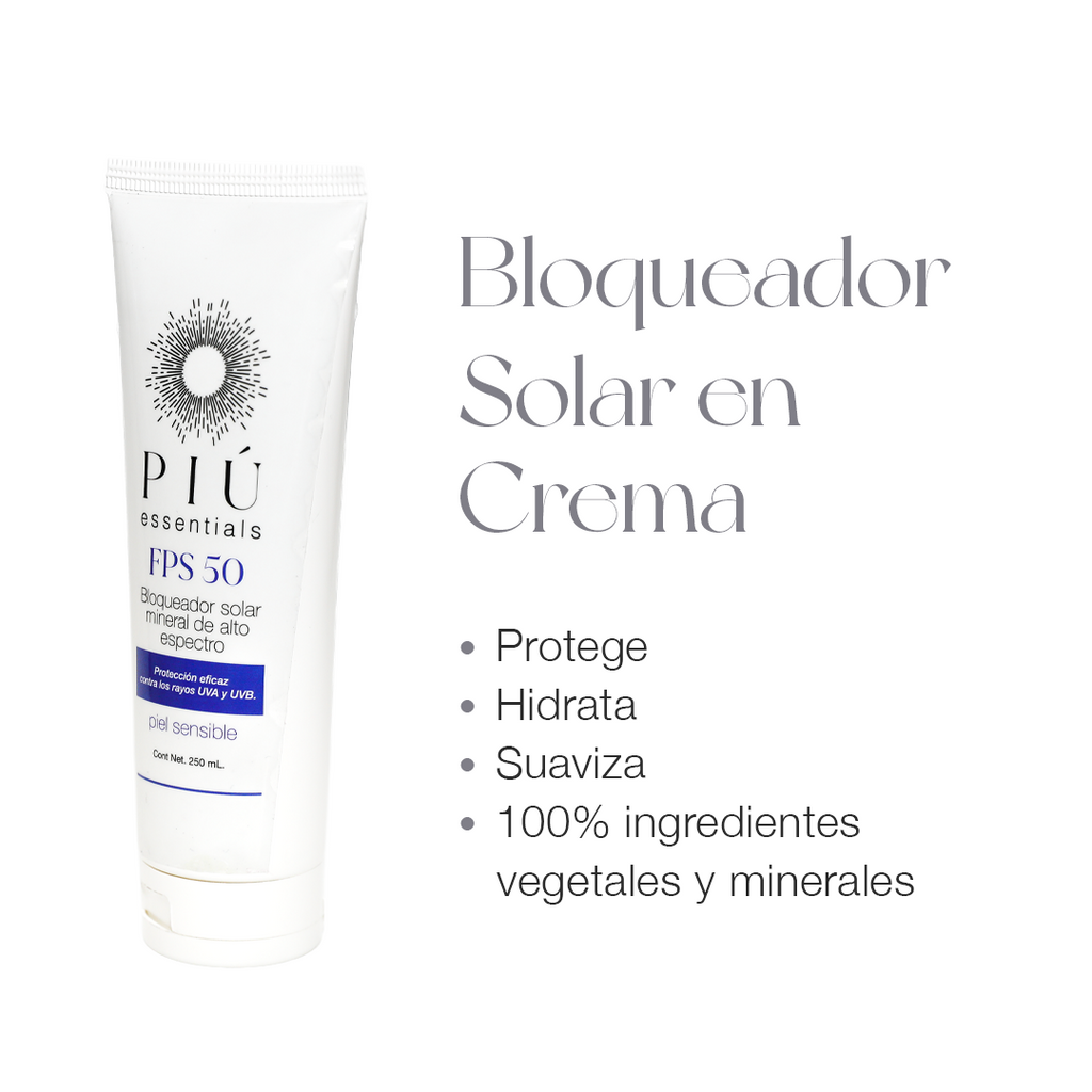 KIT BLOQUEADOR SOLAR MINERAL EN BARRA + BLOQUEADOR SOLAR EN CREMA FPS 50