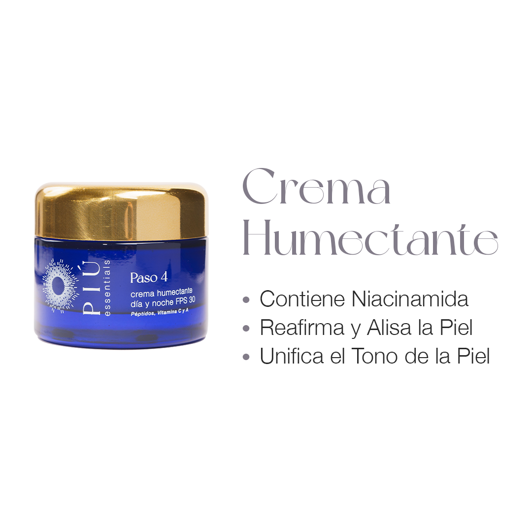 PASO 4: CREMA FACIAL HUMECTANTE FPS 30