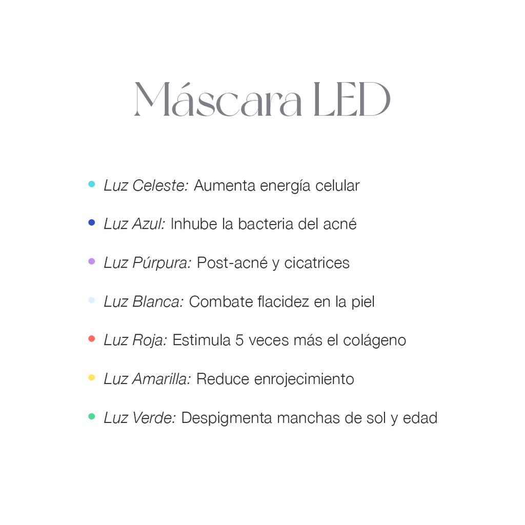 MÁSCARA TERAPIA LUZ LED