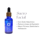 PASO 3: SUERO FACIAL MULTI BENEFICIOS CON ÁCIDO HIALURÓNICO, COLÁGENO Y ANTIOXIDANTES